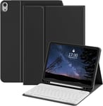 Étui De Clavier Pour Ipad 10e Génération 2022 (10,9""),Étui De Protection Avec Coque Arrière En Tpu,Support Pour Stylo Et Clavier Magnétique Amovible Avec Disposition Qwertz,Mise En