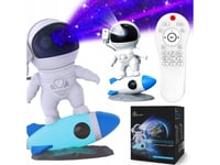 Extralink Home Star Projector With Rocket & Film | Bedside Lamp, Projector, Glowing Rocket | For Children, Astronaut