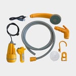 HABA Campingdusch Haba Smart Shower, med pump, uppladdningsbar , slang 1.8 meter, plast, orange