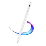 Stylet pour iPad 2018-2022, Stylet Actif Pointe Fine avec Palm Rejection, Pointe d'inclinaison magnétique, Stylet Compatible avec iPad 6/7/8/9, Pro 11/12.9, Air 3/4, Mini 5/6 (E-03)