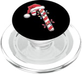 Bonnet de Père Noël en forme de canne à sucre d'orge PopSockets PopGrip pour MagSafe