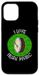 Coque pour iPhone 12/12 Pro St Patrick's Day Bodhran, j'aime la musique irlandaise