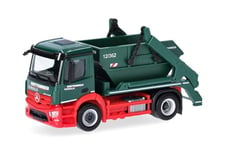 herpa Camion modèle Mercedes-Benz Actros S AK12 Camion à pétrir et sanglic, Miniature à l'échelle 1:87, Objet de Collection, fabriqué en Allemagne, Plastique