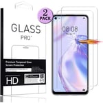 [2 PC] pour Huawei P40 Lite 5G Verre Trempé Film de Protection Vitre Tactile Anti-poussiere sans Bulle Ecran Protecteur