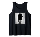 Sexy Black White T-Shirt Motif, Hot Woman Portrait Hoodie Tank Top