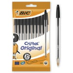 BIC Cristal Original - Stylos-Bille Pointe Moyenne 10 mm - Certifiés NF Envir...