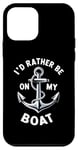 Coque pour iPhone 12 mini I Don't Need Therapy Boat Cruise Yacht