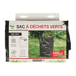 Greengers - Sacs à déchets de jardin, Jardin - Sac à déchets verts grand volume 200L, Sac à déchets de jardin 200L, Sac jardinage déchets 200L - 1 Sac - 2 Poignées, Sac autostable - ø45 x H100cm