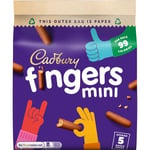 Cadbury Fingers Mini Chocolate Dipped Biscuits 96.5g (Pack of 8 Bags)