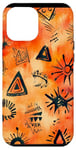 Coque pour iPhone 12 Pro Max Aquarelle orange motif ethnique IT Dead Lights