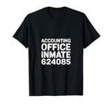 Halloween Accounting Office Inmate Funny Accountant Costume T-Shirt