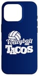 Coque pour iPhone 16 Pro Volleyball et Tacos Spike et Salsa Beach Volleyball Vibes