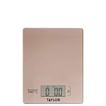 Taylor Digital Food Scales with Touchless Tare in Gift Box, High Accuracy, Plastic, Rose Gold, 16 x 20cm