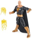 dc comics | Black Adam | Personnage de Black Adam Deluxe Directement du Film en échelle 30 cm avec lumières, Sons et Poing explosif, Jouets de Collection pour Enfants à partir de 3 Ans