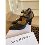 Chaussures escarpins San Marina  Escarpins noirs en cuir