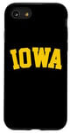 Coque pour iPhone SE (2020) / 7 / 8 T-shirt rétro Iowa vintage Iowa doré souvenir de l'Iowa