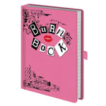 Mean Girls Premium Burn Book Anteckningsbok 21cm x 2cm x 14.8cm Rosa/ Pink/Black/White 21cm x 2cm x 14.8cm