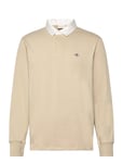 Reg Shield Heavy Rugger Tops Polos Long-sleeved Beige GANT