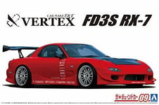 Aoshima 1/24 The Tuned Car Series No.9 Mazda VERTEX FD3S RX-7 1999 Plastic Model