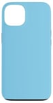 Coque pour iPhone 13 Couleur bleu ciel simple