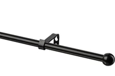 Domoletti Curtain Rod Set Black 200Mm D16