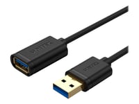 Unitek Y-C459gbk - Usb-Förlängningskabel - Usb Typ A (Hane) Till Usb Typ A (Hona) - Usb 3.0 - 2 M - Svart