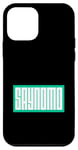 Coque pour iPhone 12 mini Sarcelle Aqua Saynomo (Say No More) Bleu sarcelle Aqua Graphic