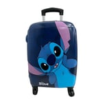 Valise Stitch Disney Cabine - 4 Roues pivotantes et multidirectionnelles - Roues Doubles personnalisées - Valise Rigide très résistante avec poignée Extensible - 50 x 33 x 20 cm, Multicolore, Valise