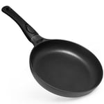 Gotoll Poêle Induction 28 cm Casserole Antiadhésif Poêle à frire Aluminium Crépière Poignée Amovible pour Pancake, Steak, Œuf, Blinis BPA Free - Noir