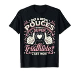 Une Super Triathlète Femme Cadeau Je Suis Triathlète T-Shirt