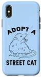 iPhone X/XS Funny Adopt a Street Cat Possum Lover Case