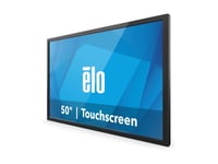 Elo 5054L - Commercial Grade - Led-Skärm - 50" - Öppen Ram - Pekskärm - 3840 X 2160 4K @ 60 Hz - 500 Cd/M² - 4000:1 - 9.5 Ms - 2Xhdmi, Displayport, Usb-C - Högtalare - Svart