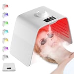 Cozion LED Light Therapy Device, Photon Photon PDT Light Therapy Mask 7 Color Professional LED Light Therapy Face Mask with Near Infrared Facial Beauty Machine SPA Salon Home Equipment Steam Type