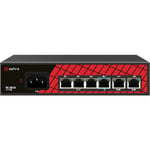 Safire PoE Switch 60W, 3x30W PoE +1x60W PoE +2xUplink, WatchDog