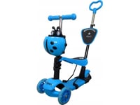 R-Sport Scooter H3 Blue 5-I-1 R-Sport Scooter Självlysande Led-Hjul