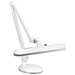 Lampe d'atelier LED Elegante 801 avec pied blanc standard