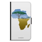 Samsung Galaxy A12 Plånboksfodral - Afrika Vit