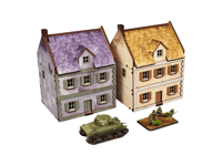 Pre-Painted WW2 Normandy Townhouse 3 (15mm)