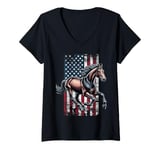 Womens American Hanoverian US Hanoverian V-Neck T-Shirt