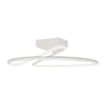 V-tac - Lustre led design moderne rond 20W en aluminium couleur blanc 4000К