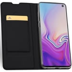 Samsung S10 Flipfodral Skin Pro med Kortfack (SM-G973F) Svart