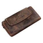 STILORD 'Lorelai' Porte-Monnaie pour Femme avec Style Portefeuille Vintage Poche à Monnaie Élégant Étui pour Billets Cartes Monnaie, Couleur:seppia - Marron