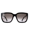 Salvatore Ferragamo Square Womens Black Grey Gradient SF1018S - One Size