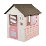 Smoby - Corolle - Maison enfant - 110 x 98 x 127cm - Fenetres coulissantes - Traitement anti-UV -Rose