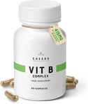 Vitamin B Complex (B1-B2-B3-B5-B6-B12) Vegan High Strength Supplement UK Cheers