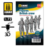 Ammo Figures BRITISH CREW WWII 1:72 vehicles &tanks 3D print Mig Jimenez MIG8915