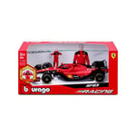 Véhicule avec figurine Burago Ferrari F1 Pilote Leclerc avec casque 2024