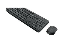 Logitech MK235 - tastatur og mus-sæt - ungarsk