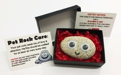 FUNNY NOVELTY GIFT IDEAS - PET ROCK ® - IDEAL BIRTHDAY PRESENTS, GIFTS UNDER £5