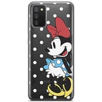 ERT GROUP mobile phone case for Samsung A02S original and officially Licensed Disney pattern Minnie 034 optimally adapted to the shape of the mobile phone, partially transparent